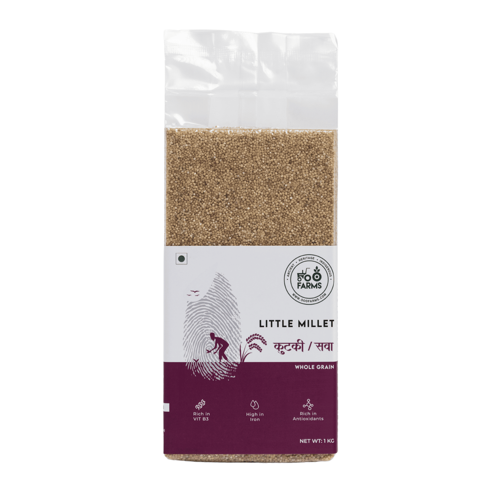 OOO Farms Little Millet Package Frontside