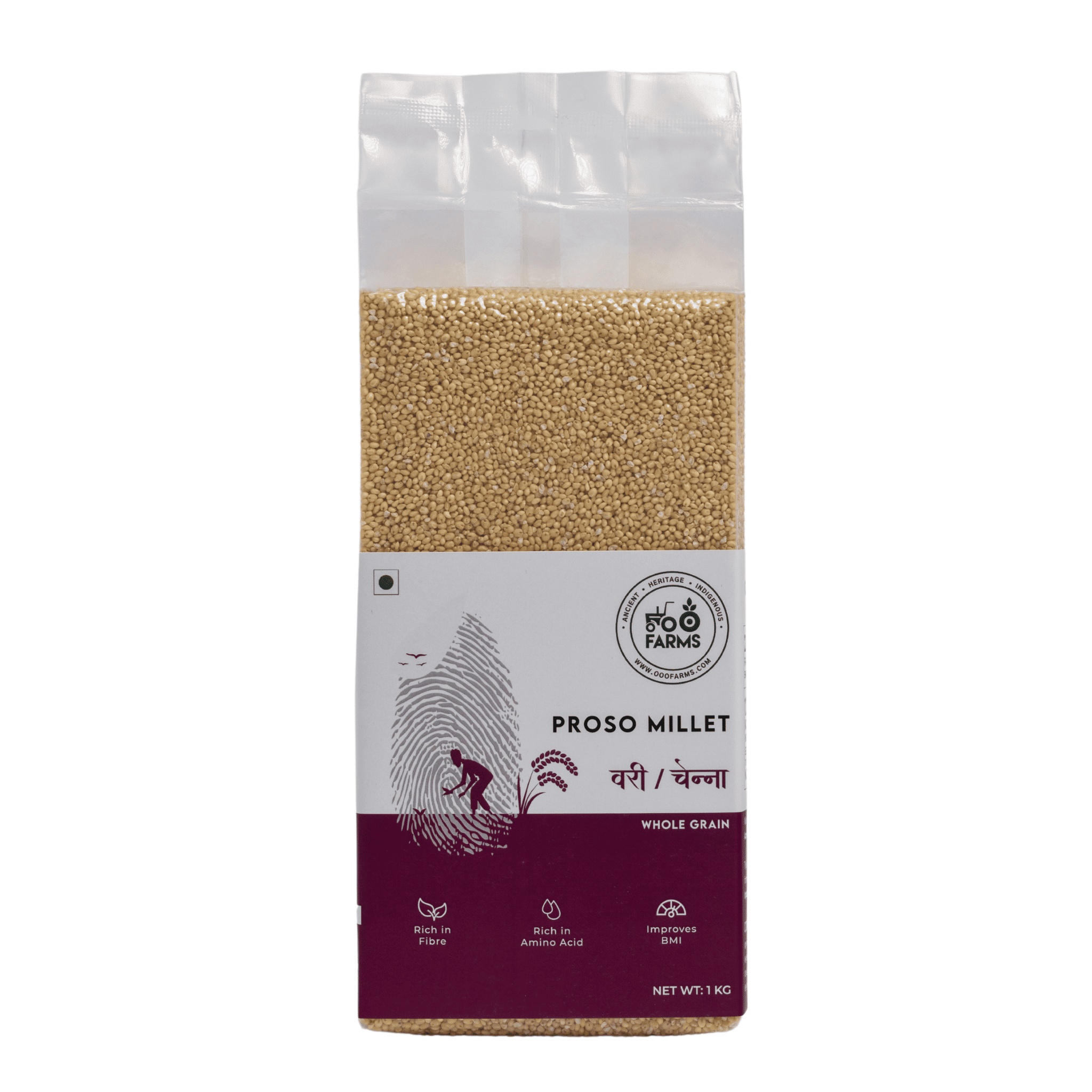OOO Farms Proso Millet Package Frontside