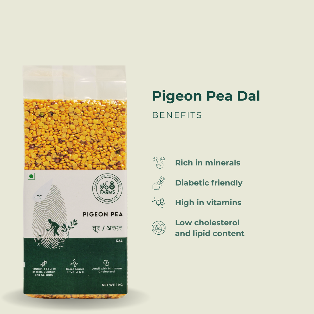 Unpolished Pigeon Pea Dal / Toor Dal