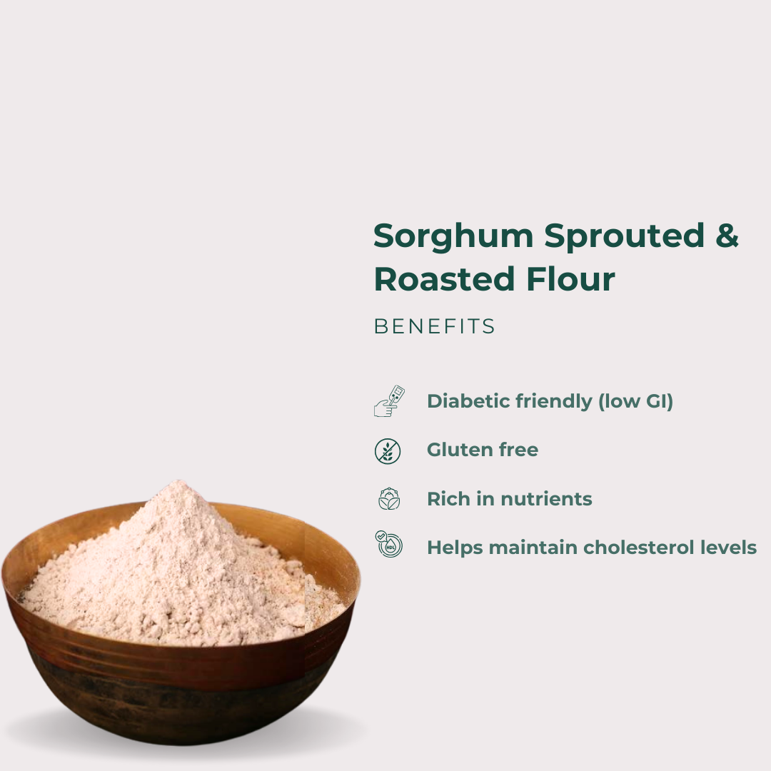 Sprouted & Roasted Jowar Flour