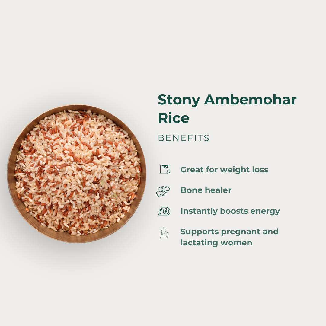 Stony Ambemohar Rice (Unpolished)