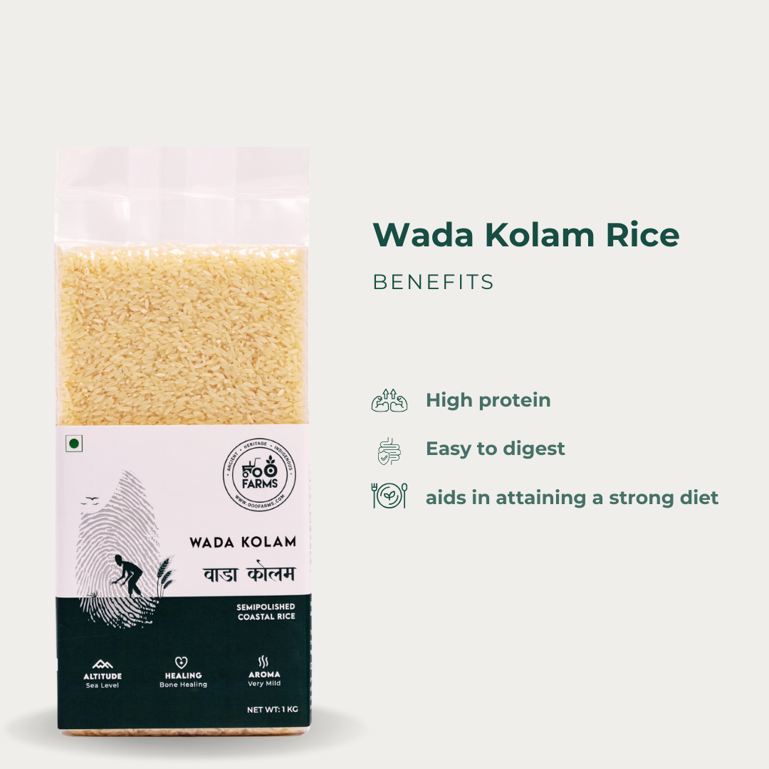 Wada Kolam Rice (Semi Polished) Wada Kolam Rice (Semi Polished)