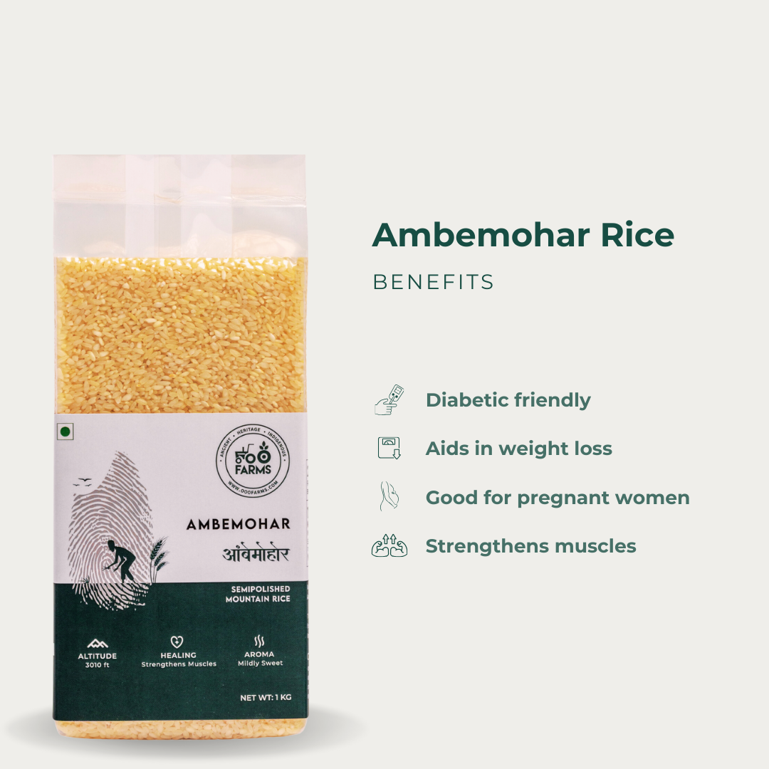 Ambemohar Rice (Semi Polished) Ambemohar Rice (Semi Polished)