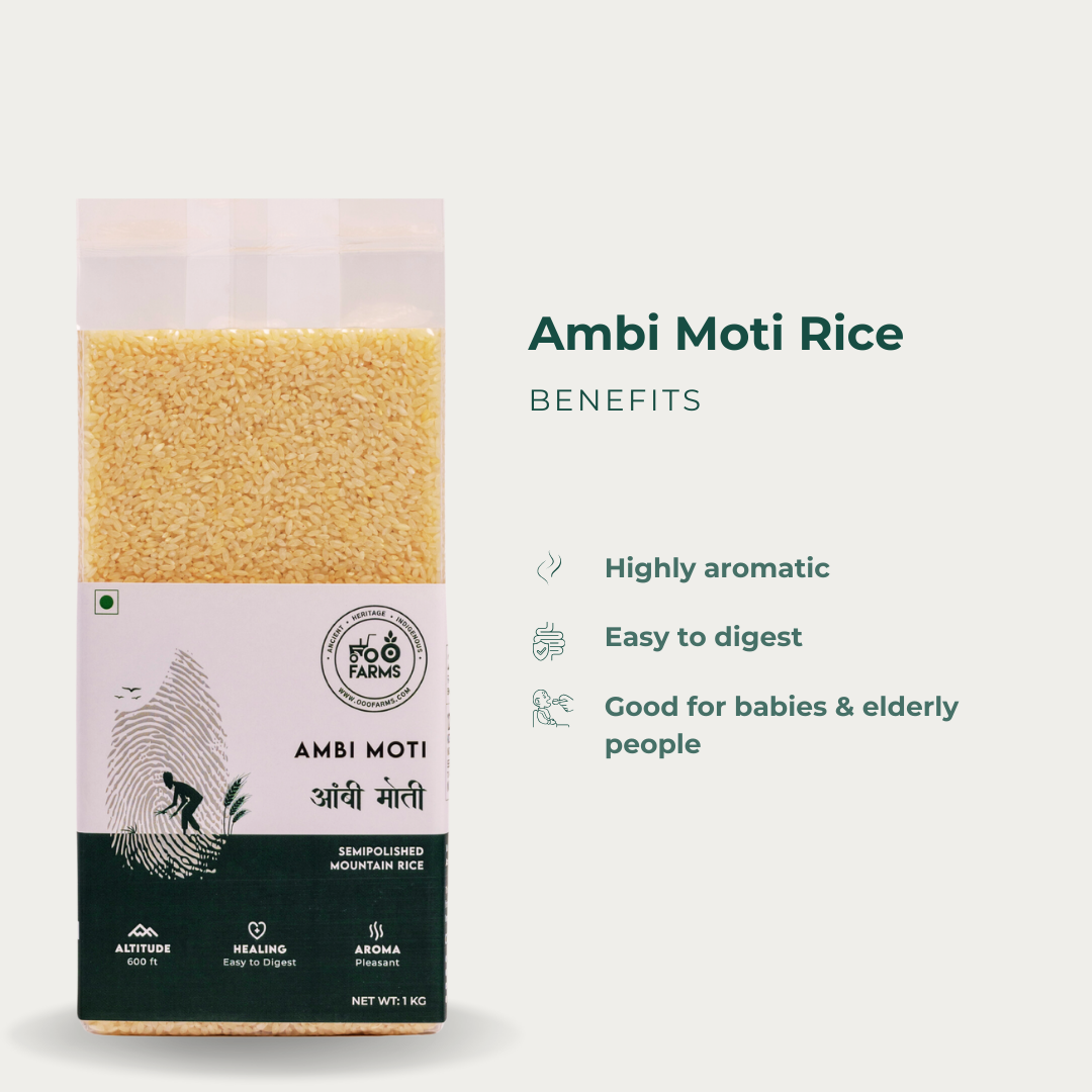 Ambi Moti Rice (Semi Polished)
