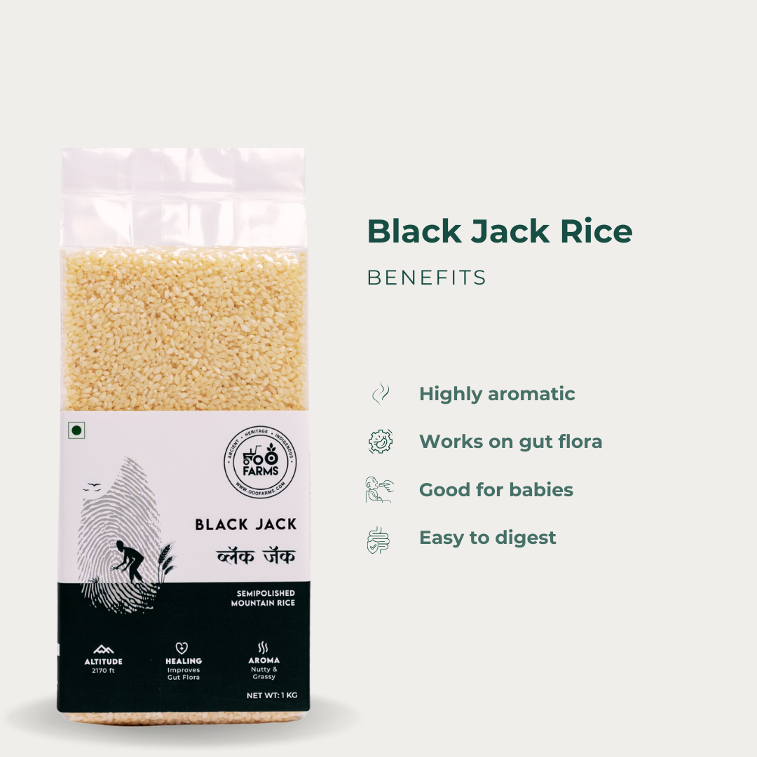 Black Jack Rice (Semi Polished)