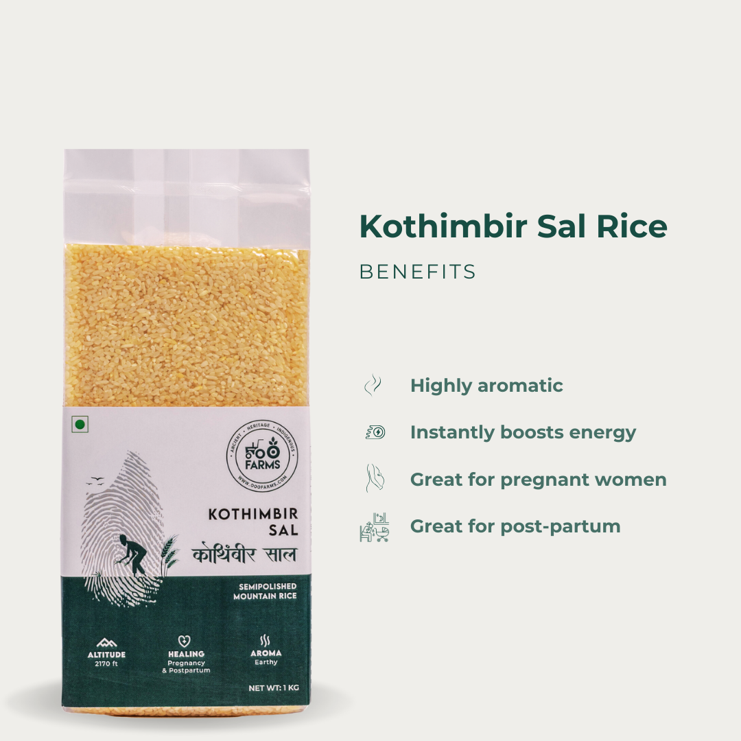 Kothimbir Sal Rice (Semi Polished)