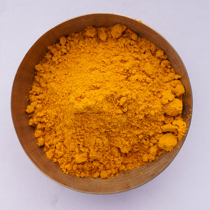 OOO Farms Amba Haldi Turmeric in a Bowl