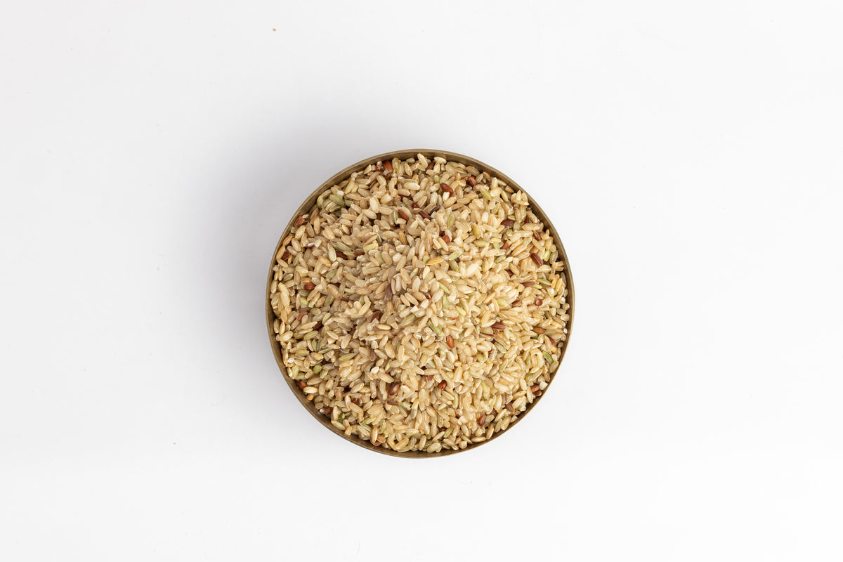 OOO Farms Balram Kamod Rice (Unpolished) in a Bowl