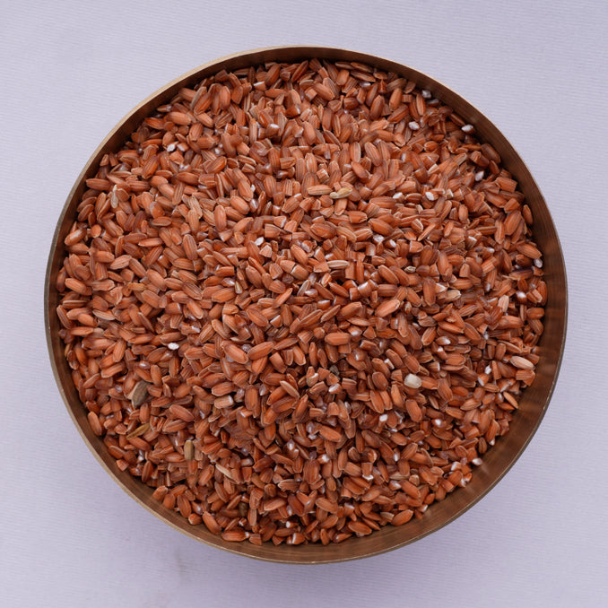 OOO Farms Njavara / Navara Rice (Unpolished) in a Bowl