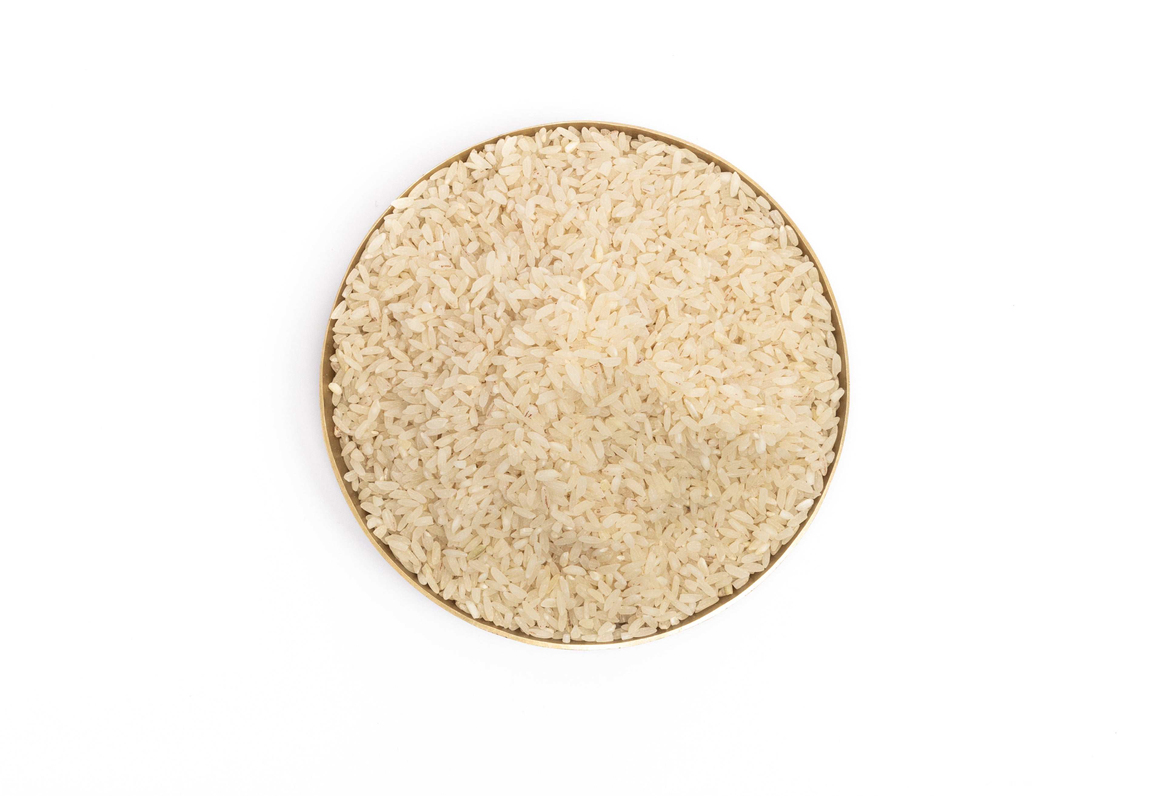 OOO Farms Rajghudiya Rice (Semipolished) in a Bowl