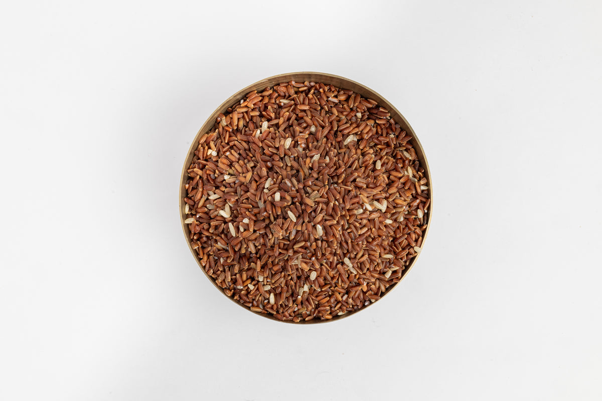 OOO Farms Royal Mysore Rice (Unolished) in a Bowl