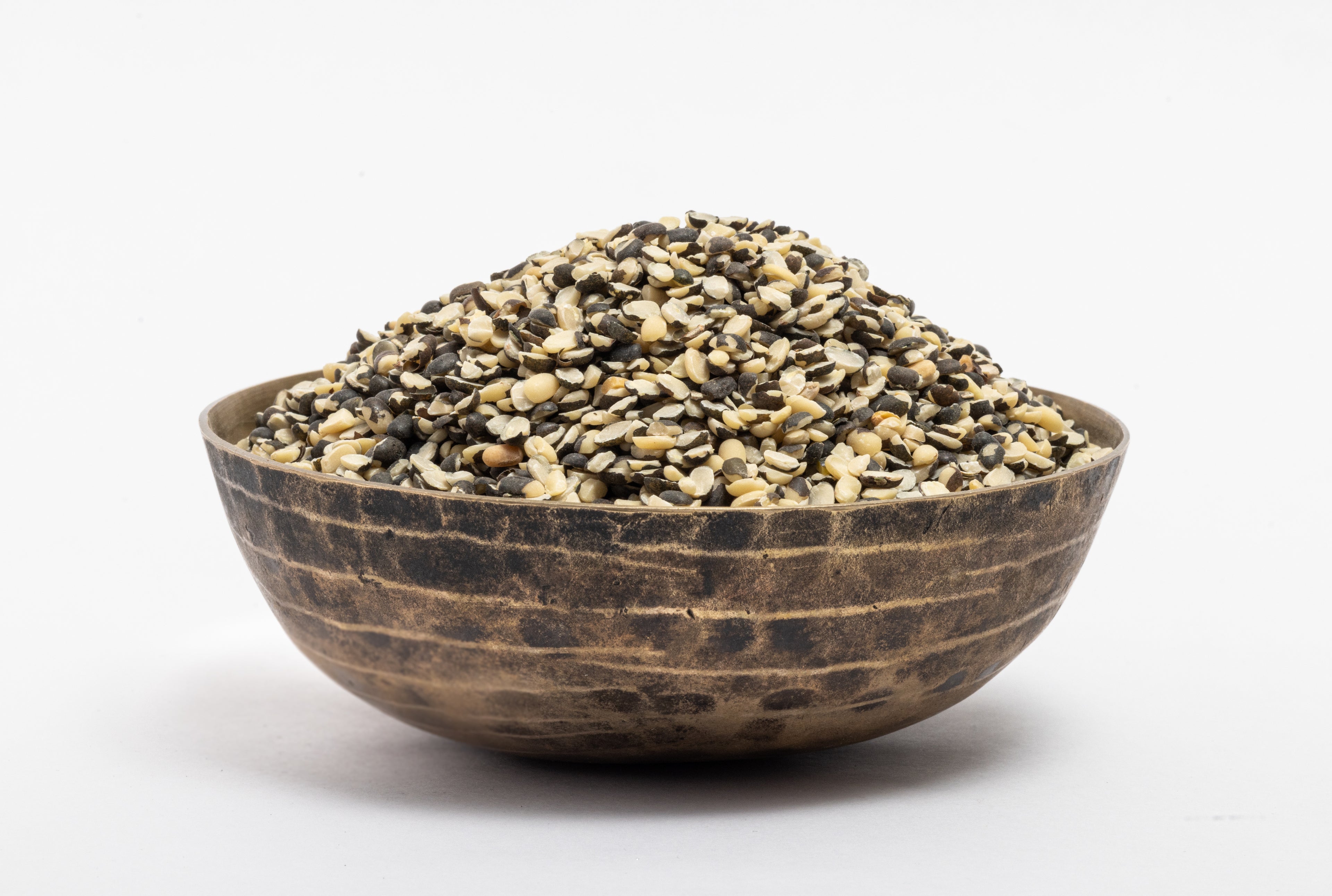OOO Farms Black Gram Split Dal with Cover in a Bowl