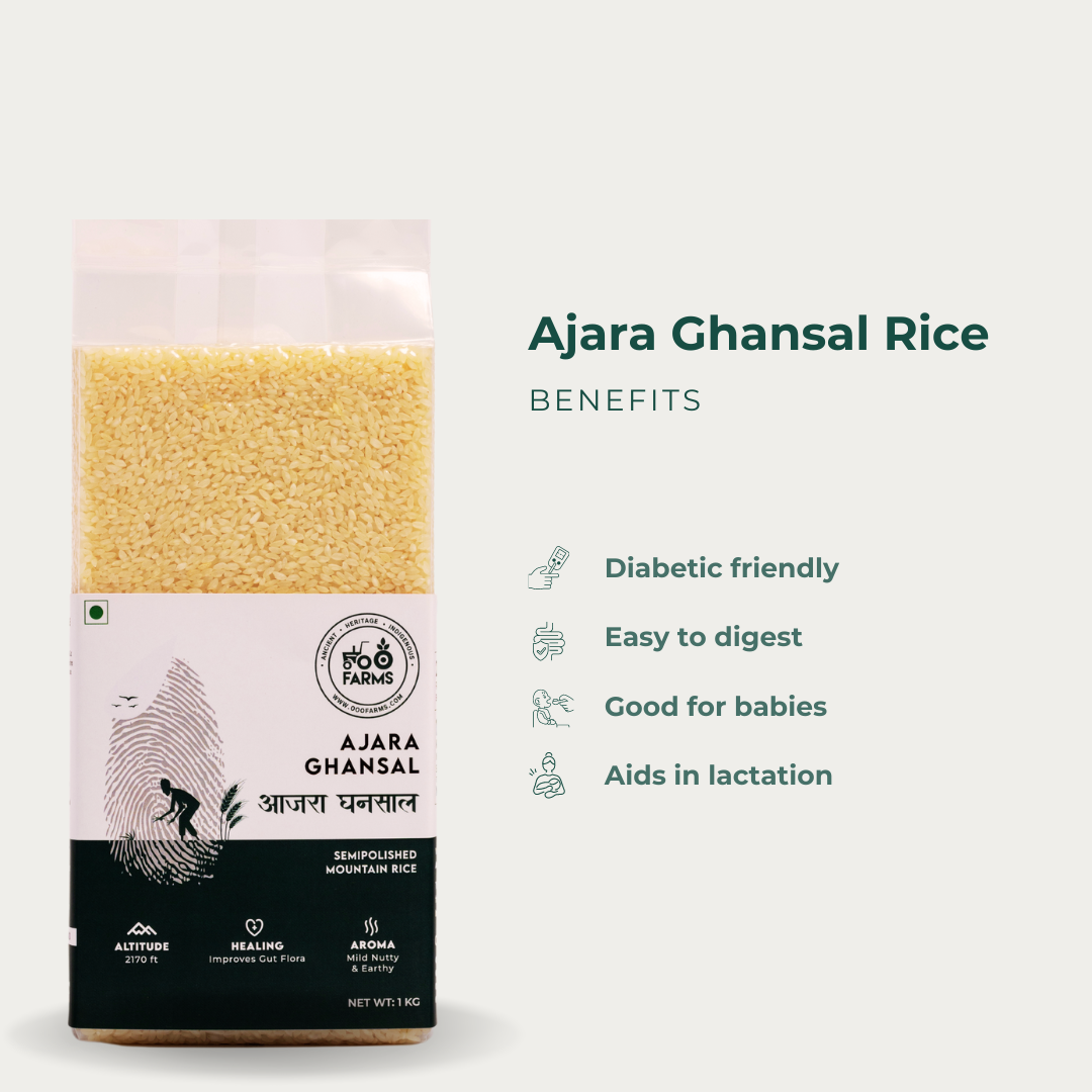 Ajara Ghansal Rice (Semi Polished) / आजरा घनसाल – OOO Farms