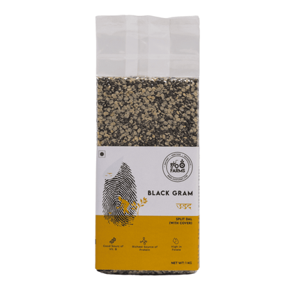 OOO Farms Black Gram Split Dal With Cover Package Frontside