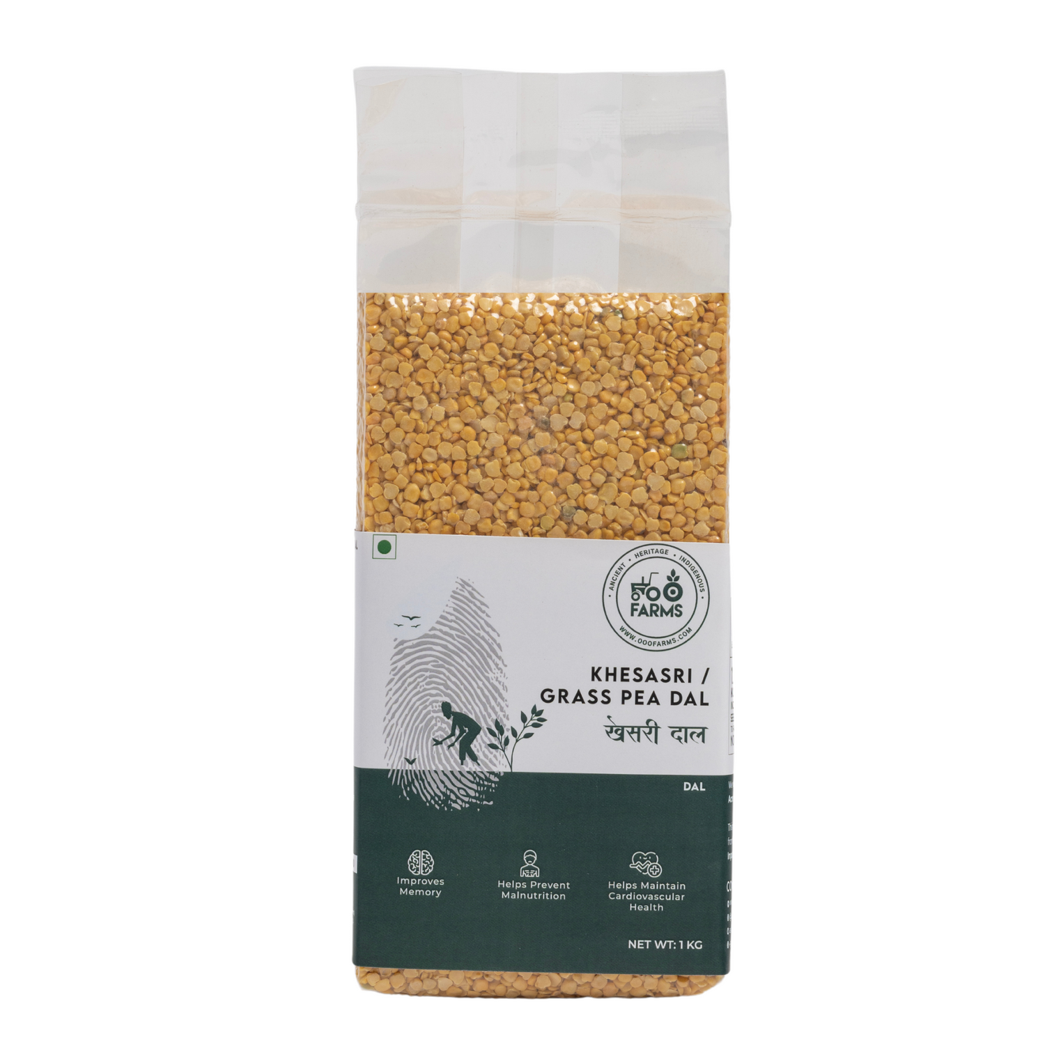 OOO Farms Grass Pea Dal Package Frontside