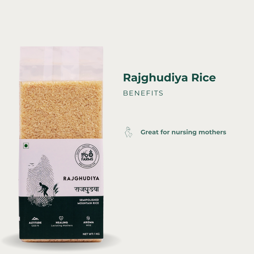 Rajghudiya Rice (Semi Polished)