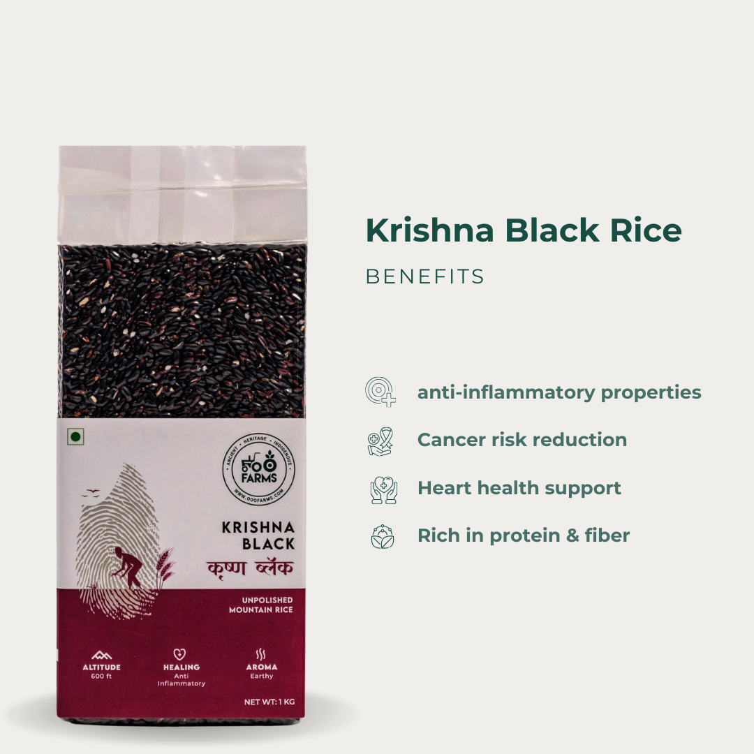 Krishna Black Rice (Unpolished) – OOO Farms