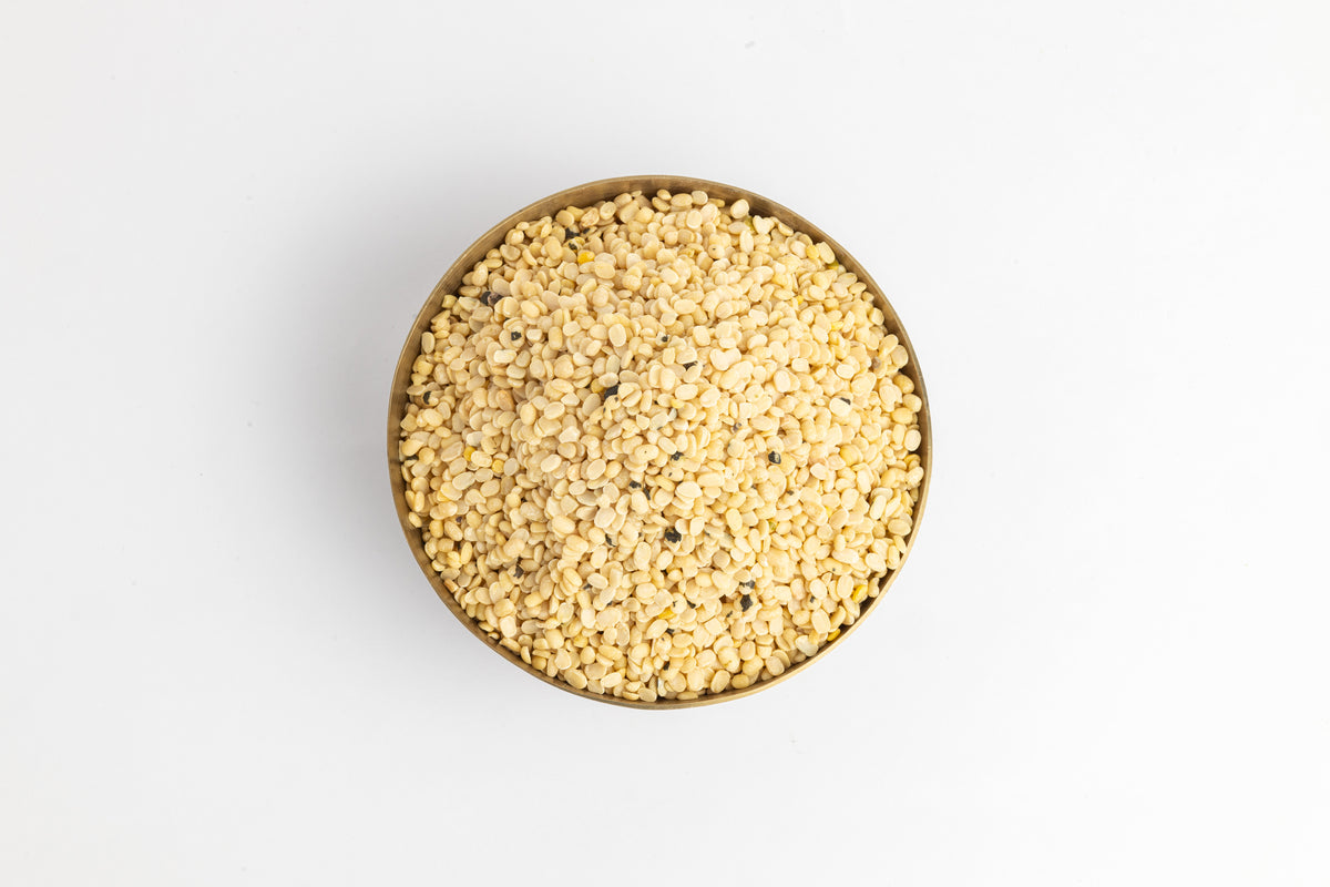 OOO Farms Unpolished Urad Dal in a Bowl