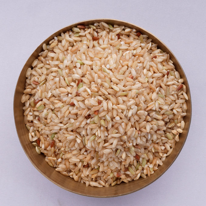 OOO Farms Warangal Rice (Unpolished) in a Bowl